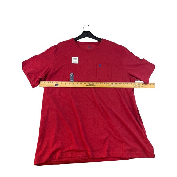 Izod Saltwater Relaxed Classics Red T-Shirt Men’s XXL Soft Cotton Casual Tee - Picture 8 of 8